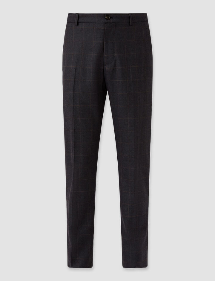 Joseph, Flannel Stretch Jack Trousers, in NAVY